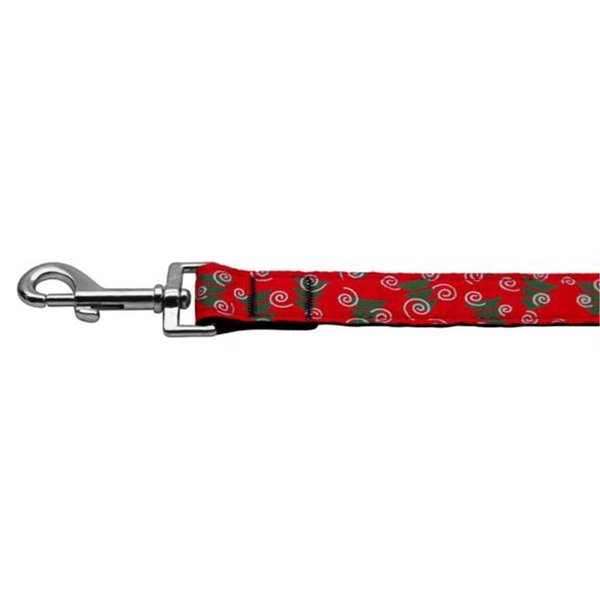 Unconditional Love Christmas Trees Nylon and Ribbon Collars . 1 in.  wide x 6 Leash UN764884